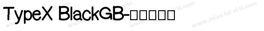 TypeX BlackGB字体转换